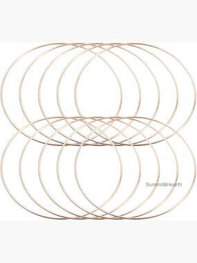 5.11 Inch Metal Dreamcatcher Hoop DIY Craft Ring Macrame Plant Hanger